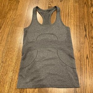 Gray lululemon tank top size 4